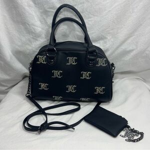 Juicy Couture Taking the Lead Bowler Bag with Coin Purse & Bag Charm Black